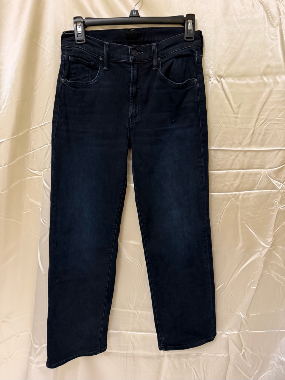 MOTHER Women's Dark Blue Cropped Ankle Jeans